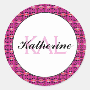Sticker Rond Amour Papillon   Papillon Abstrait Personnalisé