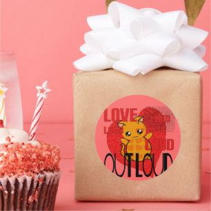 Sticker Rond Amour par la force