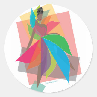 Sticker Rond Amour révolutionnaire