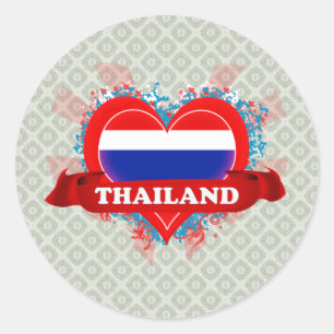 Sticker Rond Amour Thaïlande du cru I