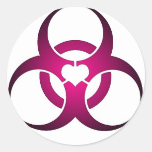Sticker Rond Amour toxique