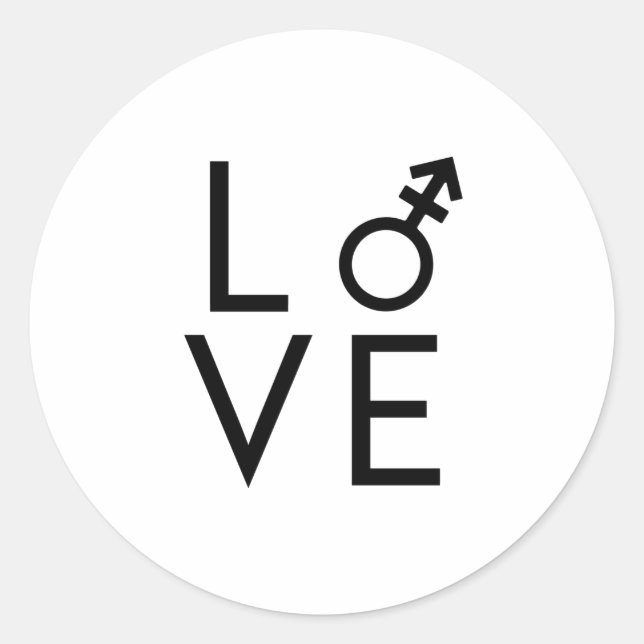 Sticker Rond Amour Trans (Devant)