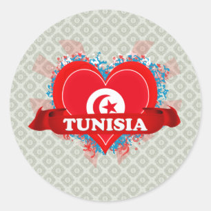 Sticker Rond Amour Tunisie du cru I