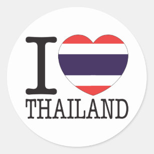 Sticker Rond Amour v2 de la Thaïlande