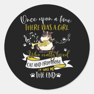 Sticker Rond Amoureux de les chats | Qui A Vraiment Aimé Chat E