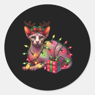 Sticker Rond Amoureux des animaux Animaux de compagnie Sphynx C