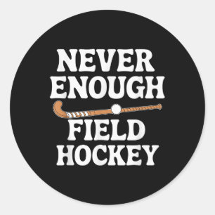 Sticker Rond Amoureux drôle de hockey sur gazon Hommes Femmes G