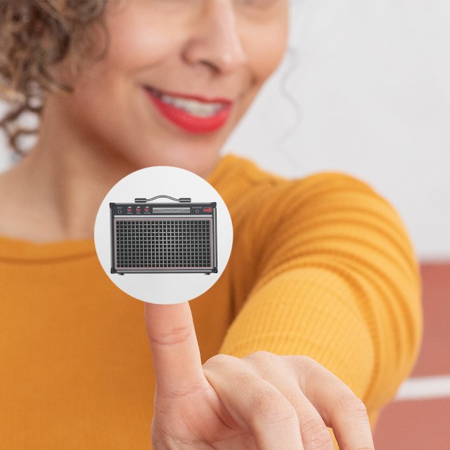 Sticker Rond Amplificateur de guitare électrique (Créateur téléchargé)