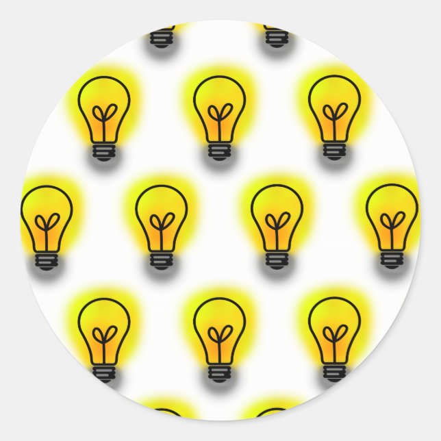 Sticker Rond Ampoules (Devant)
