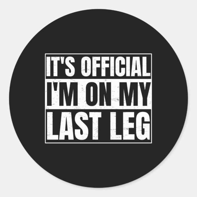 Sticker Rond Ampu De Jambe Pour Un Ampu De Jambe En Fauteuil Ro (Devant)