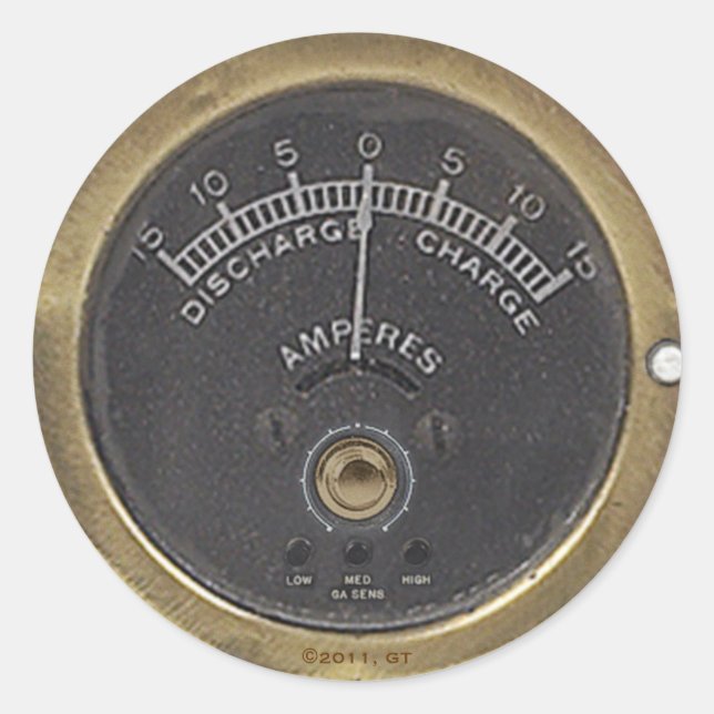 Sticker Rond Amstadt, le réciprocité du professeur Temple (Devant)