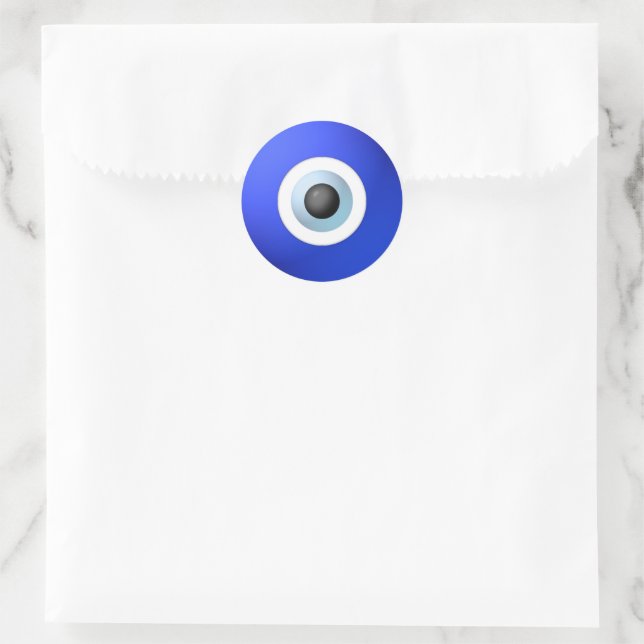 Sticker Rond Amulet to Ward off the Evil Eye (Sac)