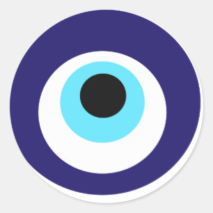 Sticker Rond Amulette de Nazar (boncuğu de nazar)
