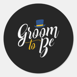 Sticker Rond Amusant Bachelor Party Groom to Be Stag Mariage Pa