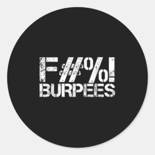 Sticker Rond Amusant Conception De L'Entraînement Chemise De Gy