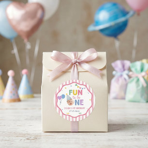 Sticker Rond Amusant d'être une autocollante de fête d'annivers