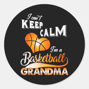 Sticker Rond Amusant Je ne peux pas garder le calme Je suis Bys