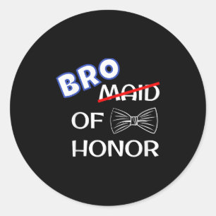 Sticker Rond Amusant Meilleur Homme Mariage Correspondant Bache