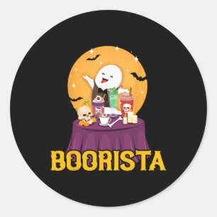 Sticker Rond Amusant Mon Esprit Favori Est Tequila Boo Ghost Ha