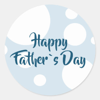 Sticker rond amusant pour Happy Père Day