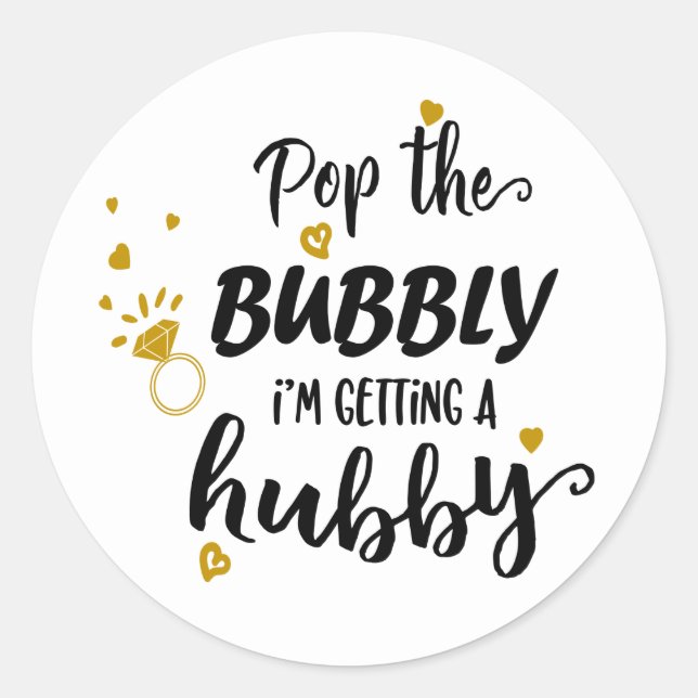 Sticker Rond Amusante Mariée Mme Mariage Fête des mariées Fianç (Devant)