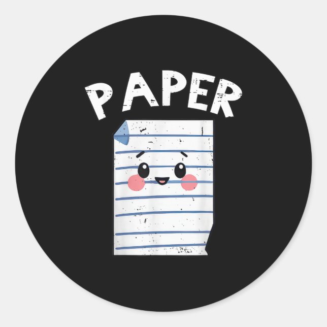 Sticker Rond Amusante tenue d'Halloween de groupe - Ciseaux de  (Devant)