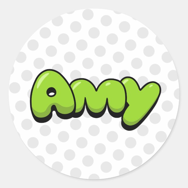 Sticker Rond Amy (Devant)