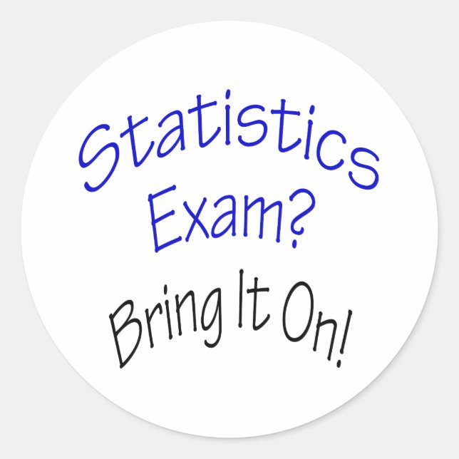 Sticker Rond Analyse de statistiques (Devant)