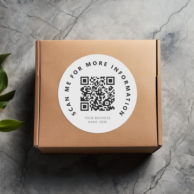 Sticker Rond Analyser le code QR de moi (Créateur téléchargé)