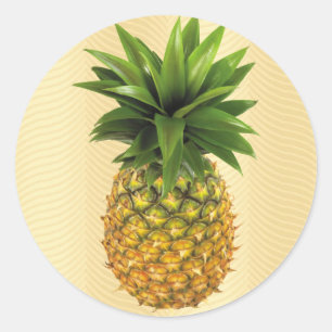 Sticker Rond Ananas