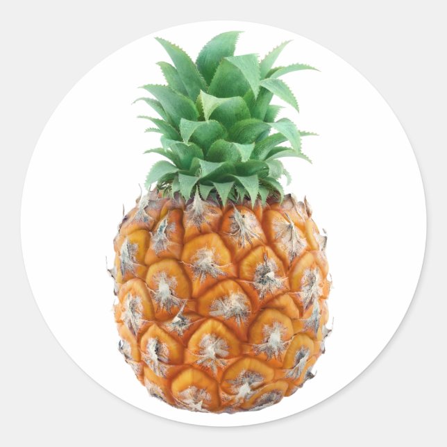 Sticker Rond Ananas (Devant)