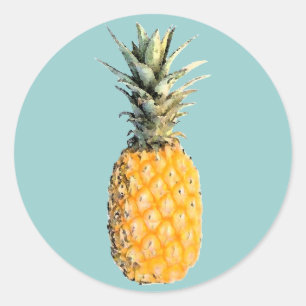 Sticker Rond Ananas