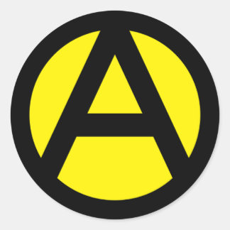 Sticker Rond Anarcho-capitalisme