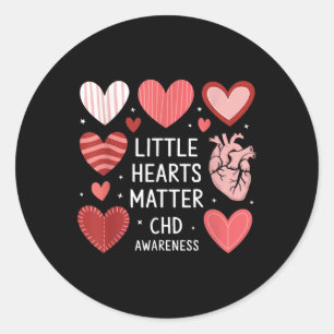 Sticker Rond Anatomie cardiaque Valentine Petit Coeur Sensibili