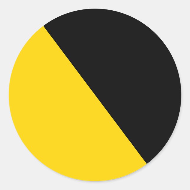 Sticker Rond Ancap Anarchocapitaliste Drapeau (Devant)