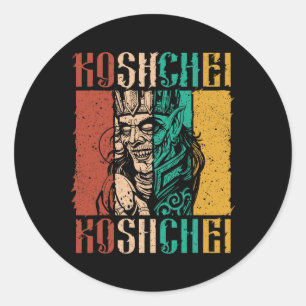 Sticker Rond Ancestralité Koshchei l'Immortel Païanisme Ukraine