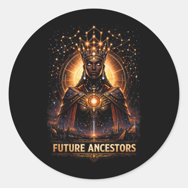 Sticker Rond Ancêtres futurs (Devant)