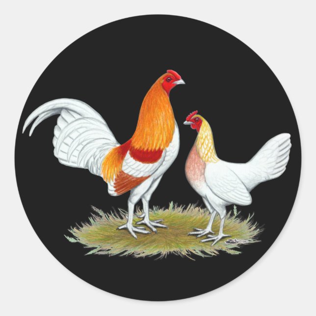 Sticker Rond Ancien jeu anglais Bantam : Red Pyle (Devant)
