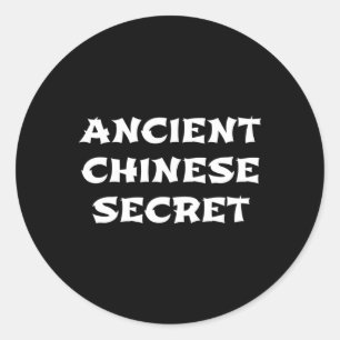 Sticker Rond Ancien secret chinois drôle Halloween Sauce T Shi
