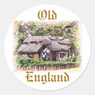 STICKER ROND ANCIENNE ANGLETERRE