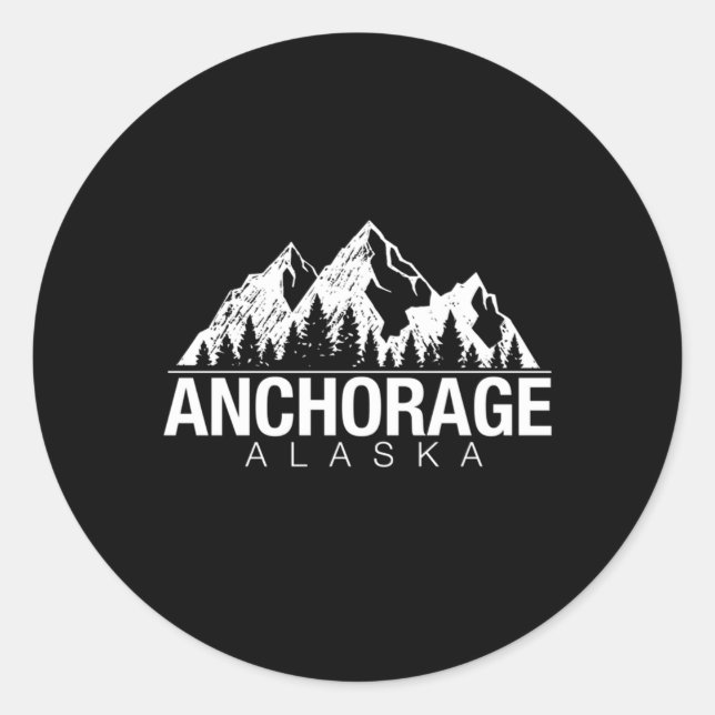 Sticker Rond Ancrage Alaska (Devant)