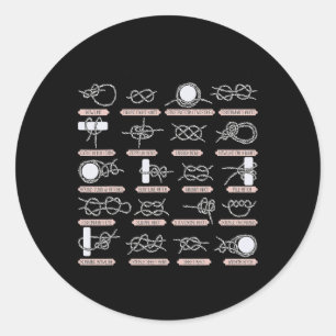 Sticker Rond Ancre nautique de la voile de corde nautique