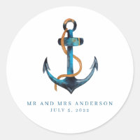 Ancre nautique Turquoise Beach Wedding Favor