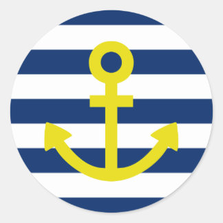 Sticker Rond Ancres Aweigh
