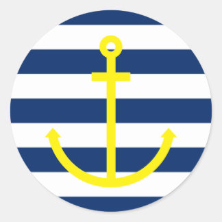 Sticker Rond Ancres Aweigh