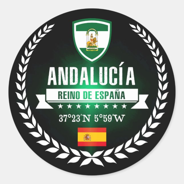 Sticker Rond Andalucía (Devant)