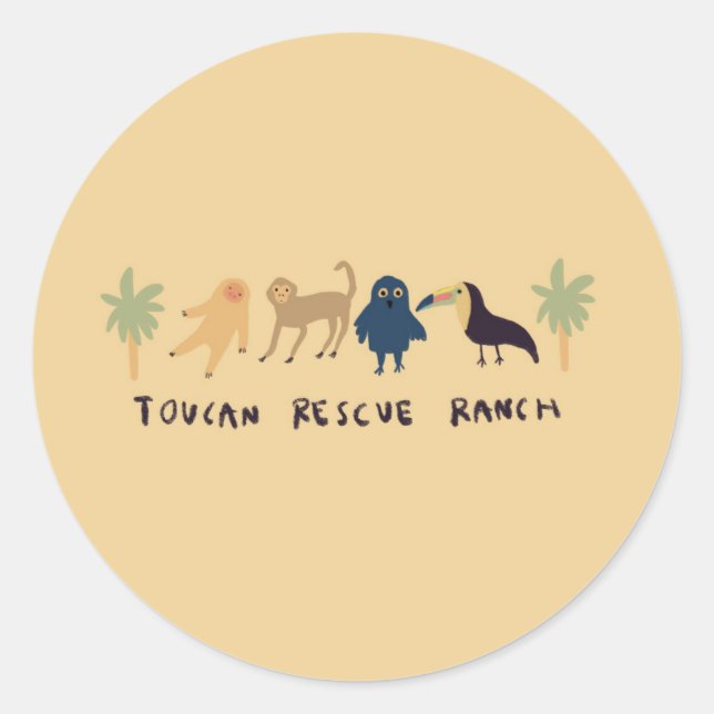 Sticker Rond Andrea Caceres Art | Feuille d'étiquette (Devant)