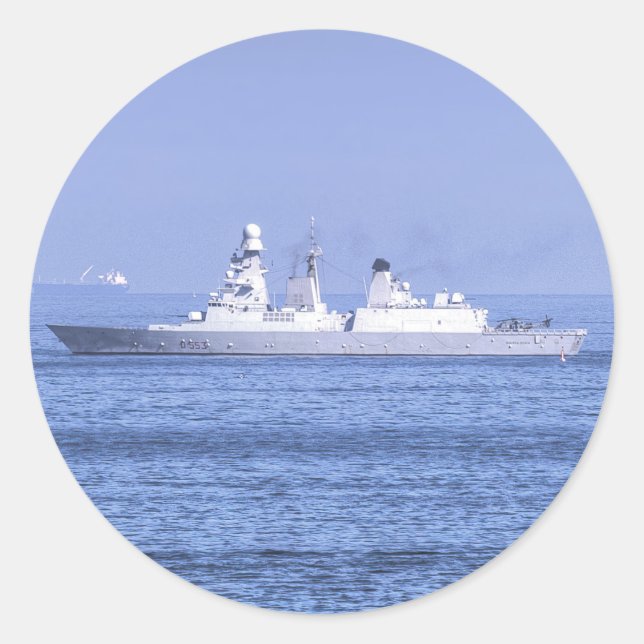 Sticker Rond Andrea Doria Italien Destroyer (Devant)