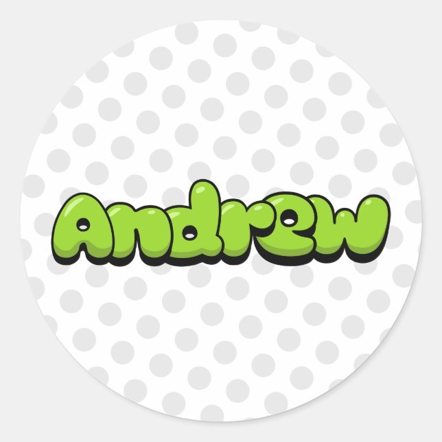 Sticker Rond Andrew (Devant)