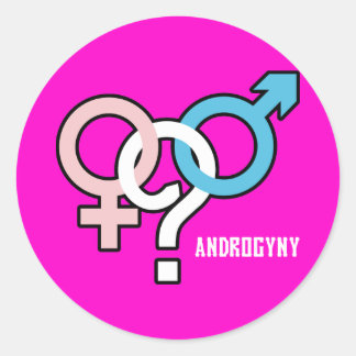 Sticker Rond Androgyny